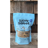 Slow Street Original granola, 1 12 oz (340 g) bag, facing front.